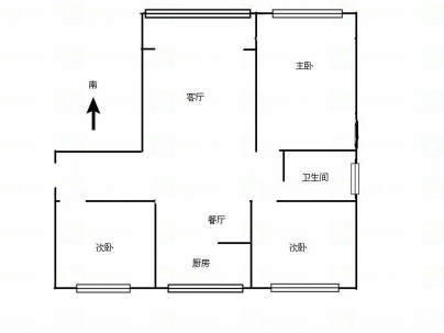 和风社区 3室 2厅 110平米