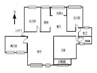 神火铭锦天下(高层) 3室 2厅 140平米