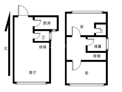 新城国际(复式公寓) 3室 2厅 130平米