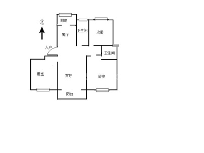 国奥玫瑰园(一期) 3室 2厅 127平米