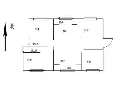 信华城四期(小高层) 3室 2厅 132平米