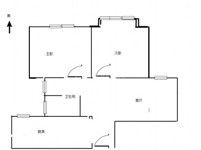 陶然家园 2室 2厅 95平米