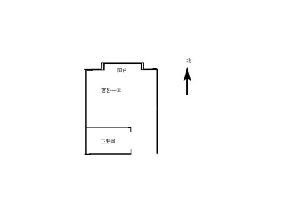 建业壹号城邦(二期) 1室 1厅 44平米