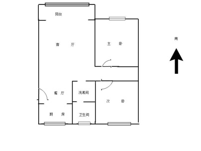 裕城家园 2室 2厅 106平米