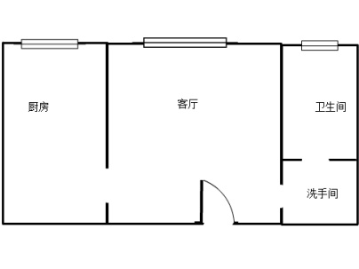 天秀城 1室 1厅 47.8平米