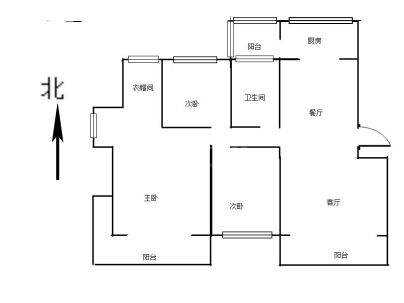 天明第一城 3室 2厅 138.48平米