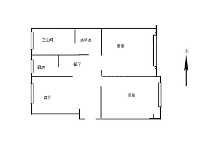 百乐居 2室 2厅 81.4平米