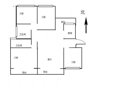 建业联盟新城 4室 2厅 173平米