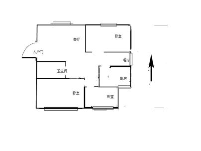 金阳小区 3室 2厅 116平米