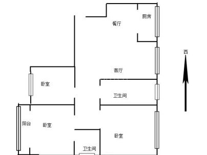 天成家园 3室 2厅 123平米
