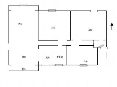 建业公园里(高层) 3室 2厅 132平米