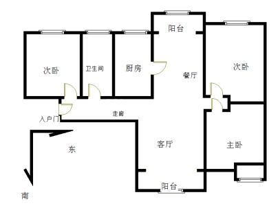 尚都国际 3室 2厅 114平米