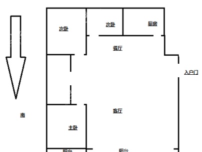 帝和D区(东院) 3室 2厅 123.5平米