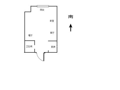 新城国际(酒店公寓) 1室 1厅 54平米