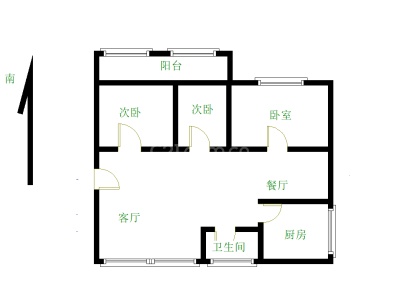 丽景新城 3室 2厅 106平米