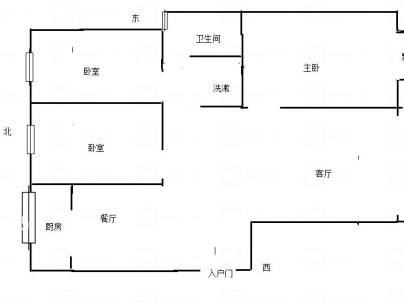弘盛王朝 3室 2厅 113平米