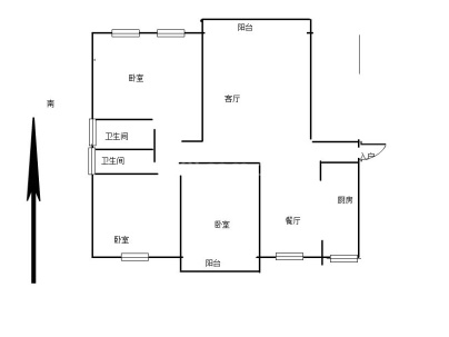 东方塞纳 3室 2厅 135平米