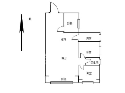 帝景北苑(电梯) 3室 2厅 120平米