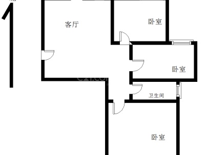 田园社区C7 3室 1厅 104.6平米