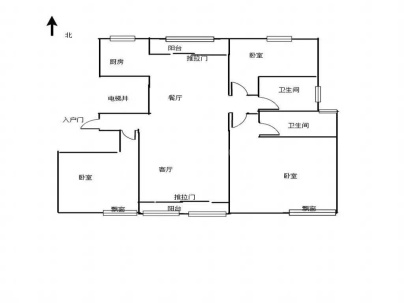 建业花园里 3室 2厅 137平米