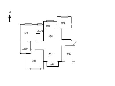 天明城(洋房) 3室 2厅 133.24平米