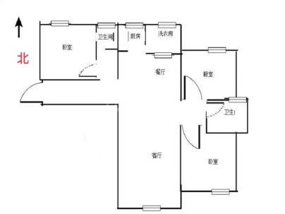 东方锦江国际花园 3室 2厅 161平米