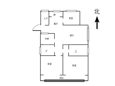 一品江山(一期东大院) 4室 2厅 159平米