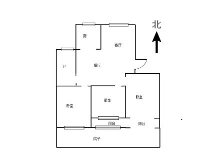 梧桐道(洋房) 3室 2厅 111.64平米