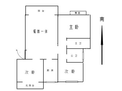 润泓中堂(高层) 3室 2厅 135平米