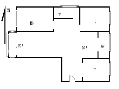 老君台（B区） 3室 2厅 127.33平米