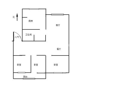 中兴小区 3室 2厅 112平米