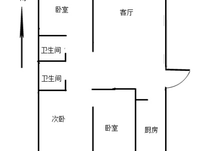 归德东苑(南部新城) 3室 2厅 128平米