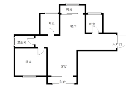 上海都市花园 3室 2厅 96平米