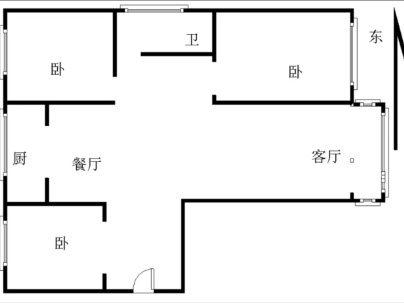 老君台（A区） 3室 2厅 129平米