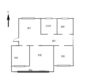 新城度假村家属院(株洲路) 3室 2厅 110平米