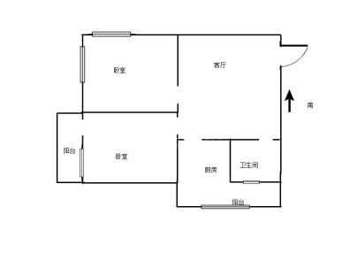 怡乐新村(金银路) 2室 1厅 66平米