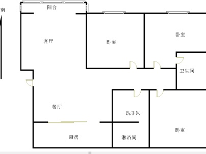 祥和小区(锦绣路) 3室 2厅 137平米