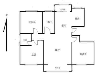 锦艺君澜湾 3室 2厅 135.3平米
