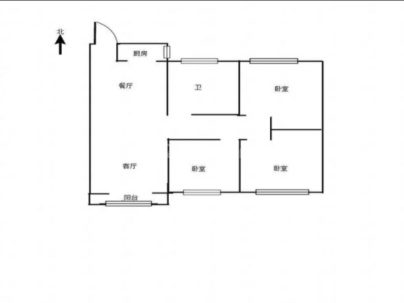 西府海棠(高层) 3室 2厅 105平米