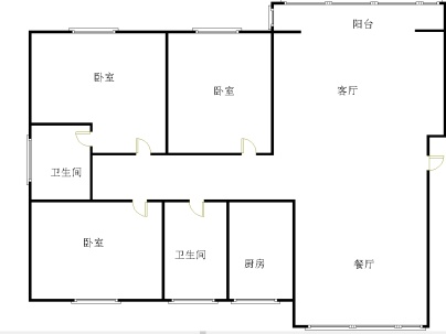西韵嘉园 3室 2厅 143平米