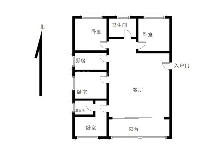 田园社区A5 4室 2厅 135.03平米