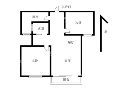 应天国际广场(住宅) 2室 2厅 89平米