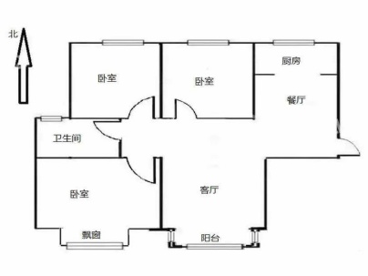 东华锦城 3室 2厅 121平米