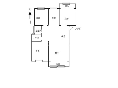 润泓中堂(高层) 3室 2厅 127平米