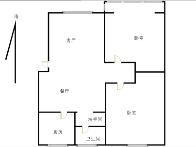 文泰名苑(南苑) 2室 2厅 100平米