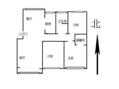 怡佳百合(步梯) 3室 2厅 113平米