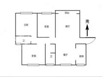 尚都国际 3室 2厅 125平米