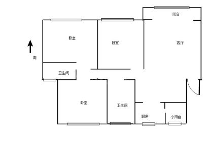 上海都市花园 3室 2厅 134.3平米