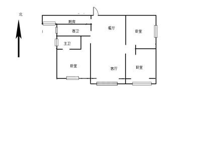 名门城(高层) 3室 2厅 138.56平米