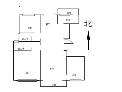 碧桂园城央学府(北区) 3室 2厅 140平米
